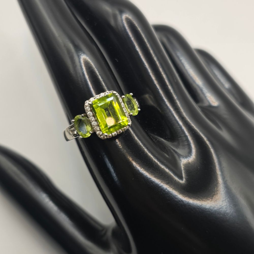 DK 925 & Diopside Ring Size 10